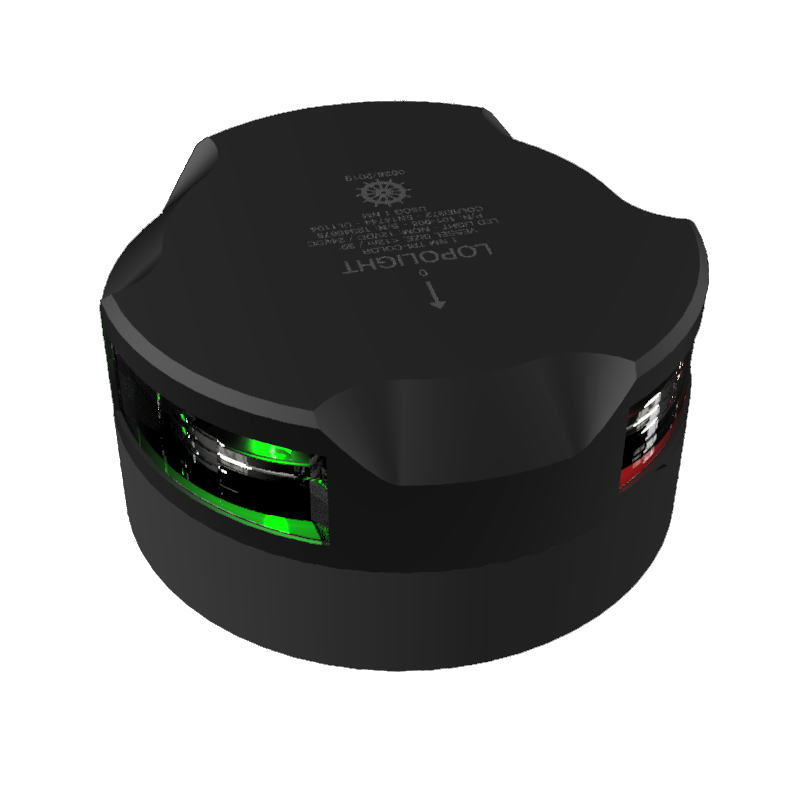 Tri-color, black anodized